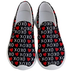 Xo Valentines Day Pattern Men s Lightweight Slip Ons by Valentinaart