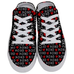 Xo Valentines Day Pattern Half Slippers by Valentinaart