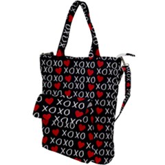 Xo Valentines Day Pattern Shoulder Tote Bag by Valentinaart