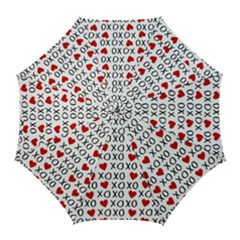 Xo Valentines Day Pattern Golf Umbrellas by Valentinaart