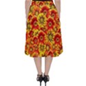 Brilliant Orange And Yellow Daisies Classic Midi Skirt View2