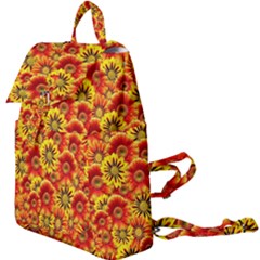 Brilliant Orange And Yellow Daisies Buckle Everyday Backpack