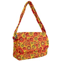 Brilliant Orange And Yellow Daisies Courier Bag