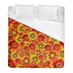 Brilliant Orange And Yellow Daisies Duvet Cover (Full/ Double Size)
