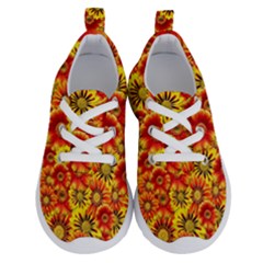 Brilliant Orange And Yellow Daisies Running Shoes