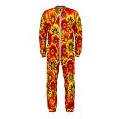 Brilliant Orange And Yellow Daisies OnePiece Jumpsuit (Kids)