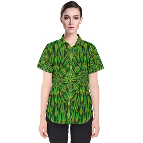 Love The Tulips In The Right Season Women s Short Sleeve Shirt by pepitasart