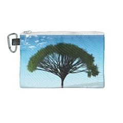 Tree And Blue Sky Canvas Cosmetic Bag (medium) by LoolyElzayat