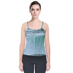 Niagara Falls Velvet Spaghetti Strap Top