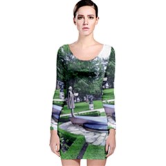 Shakespeare Garden Stratford Long Sleeve Bodycon Dress by Riverwoman