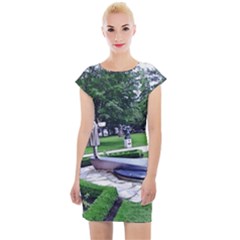 Shakespeare Garden Stratford Cap Sleeve Bodycon Dress by Riverwoman