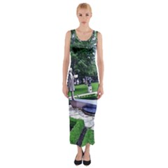 Shakespeare Garden Stratford Fitted Maxi Dress by Riverwoman