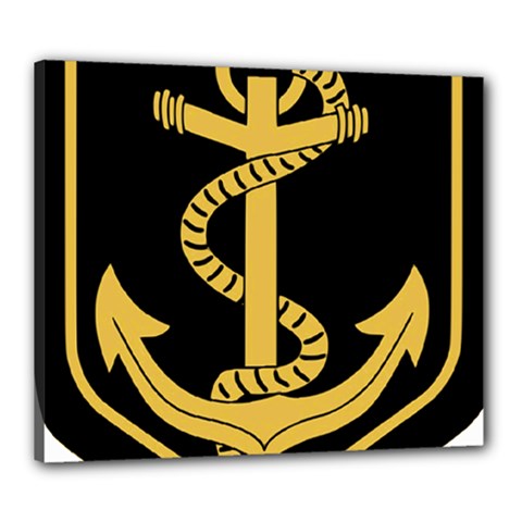 French Maritime Gendarmerie Insignia Canvas 24  X 20  (stretched) by abbeyz71