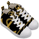 French Maritime Gendarmerie Insignia Kids  Mid-Top Canvas Sneakers View3
