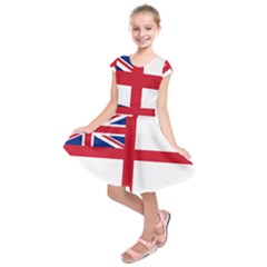 White Ensign Of Royal Navy Kids  Short Sleeve Dress by abbeyz71