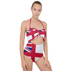 White Ensign Of Royal Navy Scallop Top Cut Out Swimsuit by abbeyz71