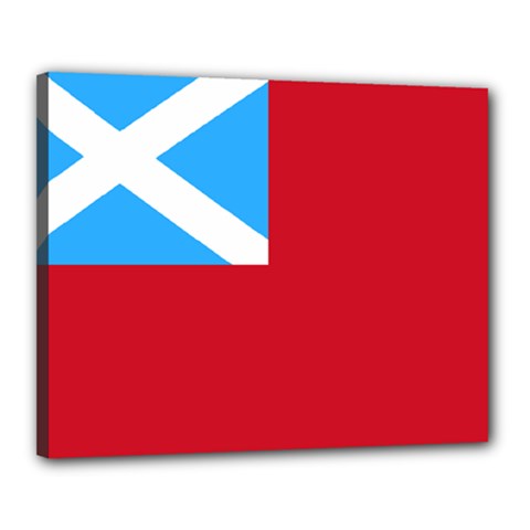 Scottish Red Ensign, Middle Ages-1707 Canvas 20  X 16  (stretched) by abbeyz71