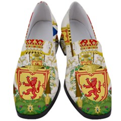 Royal Coat Of Arms Of Kingdom Of Scotland, 1603-1707 Women s Chunky Heel Loafers by abbeyz71