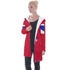 British Red Ensign, 1707–1801 Longline Hooded Cardigan