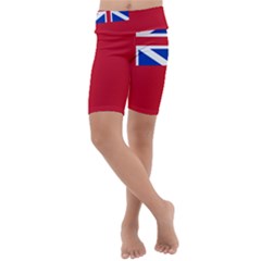 British Red Ensign, 1707–1801 Kids  Lightweight Velour Cropped Yoga Leggings by abbeyz71