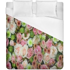 Pastel Pink Roses Duvet Cover (california King Size) by retrotoomoderndesigns