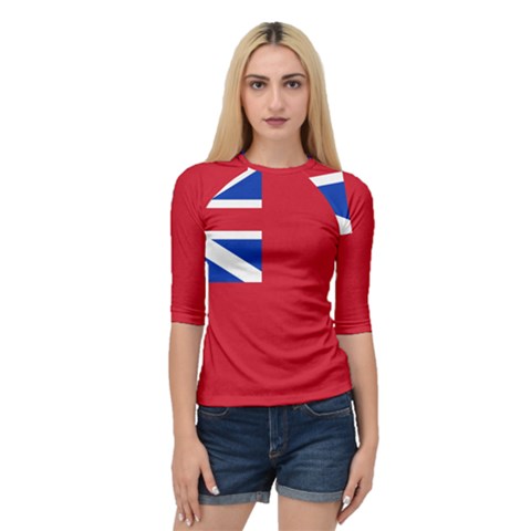 British Red Ensign, 1707–1801 Quarter Sleeve Raglan Tee by abbeyz71