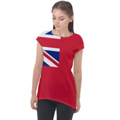 Civil Ensign Of United Kingdom Cap Sleeve High Low Top by abbeyz71