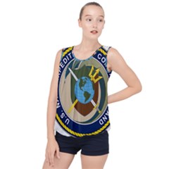 Seal Of United States Navy Expeditionary Combat Command Bubble Hem Chiffon Tank Top by abbeyz71