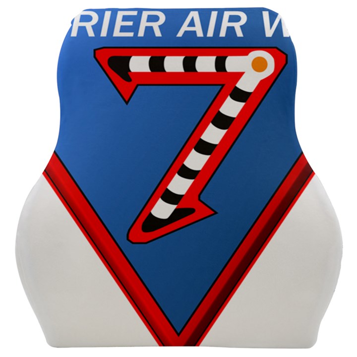 Patch Insignia of United States Navy Aircraft Carrier Air Wing Seven Car Seat Velour Cushion 