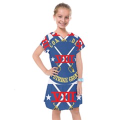 Carrier Strike Group 8 ???emblem Kids  Drop Waist Dress by abbeyz71