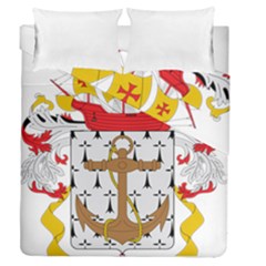 Coat Of Arms Of The Colombian Navy Duvet Cover Double Side (queen Size) by abbeyz71