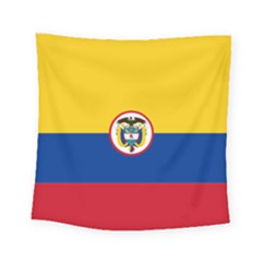 Coat Of Arms Of The Colombian Navy Square Tapestry (small) by abbeyz71