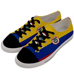 Coat Of Arms Of The Colombian Navy Men s Low Top Canvas Sneakers by abbeyz71