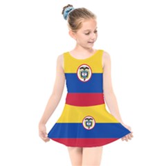 Coat Of Arms Of The Colombian Navy Kids  Skater Dress Swimsuit by abbeyz71