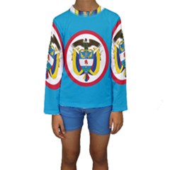 Naval Jack Of Colombia Kids  Long Sleeve Swimwear by abbeyz71