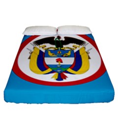 Naval Jack Of Colombia Fitted Sheet (queen Size) by abbeyz71