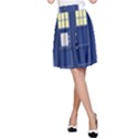 Tardis Doctor Who Time Travel A-Line Skirt View1