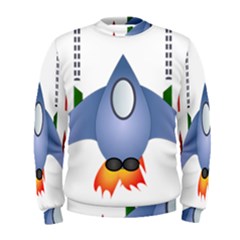 Spaceship Rocket Space Game Cosmos Men s Sweatshirt