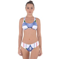 Spaceship Rocket Space Game Cosmos Criss Cross Bikini Set by Wegoenart