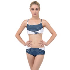 Ufo Unknown Alien Alie Layered Top Bikini Set