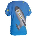 Rocket Spaceship Space Travel Nasa Women s Oversized Tee View2