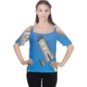 Rocket Spaceship Space Travel Nasa Cutout Shoulder Tee View1