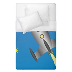 Rocket Spaceship Space Travel Nasa Duvet Cover (single Size) by Wegoenart