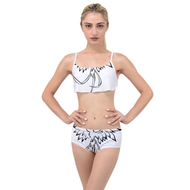 Phoenix Mythical Bird Animal Layered Top Bikini Set