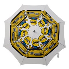 Cartoon Space Racer Galaxy Science Hook Handle Umbrellas (small) by Wegoenart