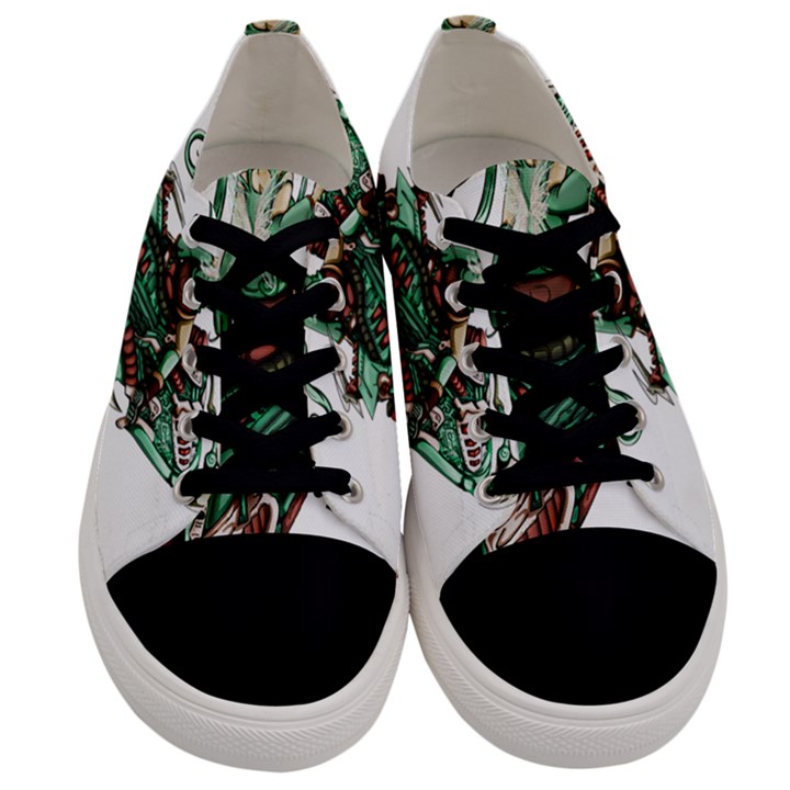 Furry Rocket Spaceship Fairy Men s Low Top Canvas Sneakers