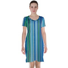 Painted Stripe Short Sleeve Nightdress