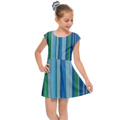 Painted Stripe Kids  Cap Sleeve Dress by dressshop
