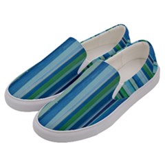 Painted Stripe Men s Canvas Slip Ons by dressshop