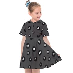 Totoro - Soot Sprites Pattern Kids  Sailor Dress by Valentinaart